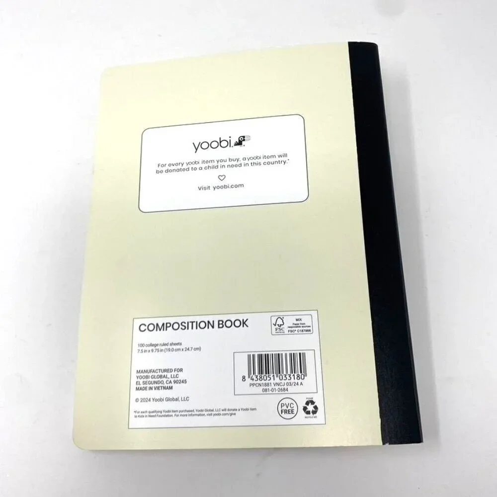 Yoobi Composition Book 7.5